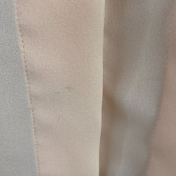 Vintage Romantic Pleated Embroidered Blouse Top 14 Pastel Peach Dainty Sweet - Picture 9 of 16